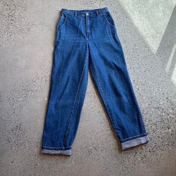 Gloria Vanderbilt Women's 12 Jeans Blue Cotton Mom Jean Tapered Vintage - Picture 1 of 4